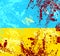 Abstract ukrainian flag