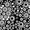 Abstract unusual background white black seamless pattern