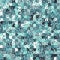 Abstract urban pixel motif skyblue and gray geometric brushed texture print