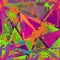 Abstract urban seamless pattern. Grunge texture background. Scuffed drop sprays, triangles, dots, neon spray paint