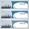 Abstract urbanistic banners templates