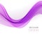 Abstract vector background with purple smooth color wave.