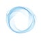 Abstract vector background, round blue transparent ring. Circle shape.