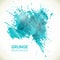 Abstract vector background. Turquoise grunge design elements