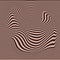 Abstract Vector Background of Waves Optical Illusion