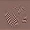 Abstract Vector Background of Waves Optical Illusion