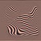 Abstract Vector Background of Waves Optical Illusion