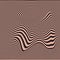 Abstract Vector Background of Waves Optical Illusion