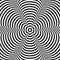 Abstract vector black and white striped background. Optical illusion