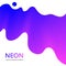 Abstract vector fluid modern minimal background. Dynamic flowing wavy shape. Blue and pink gradient color. Futuristic design