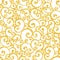 Abstract vector gold dust glitter swirl seamless