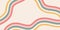 Abstract vector hand drawn background with copy space and pastel colored stripes. Trendy panoramic template for design