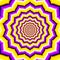 Abstract vector hypnotic optical illusion