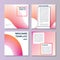 Abstract vector layout background set. For art template design, list, front page, mockup brochure theme style, banner