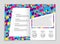 Abstract vector layout background set. For art template design, list, front page, mockup brochure theme style, banner, idea, cover