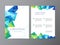 Abstract vector modern flyer brochure design