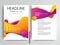 Abstract vector modern flyers brochure design templates