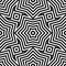 Abstract vector seamless moire pattern with waving circle lines.