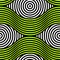 Abstract vector seamless op art pattern. Colorful disko ornament