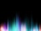 Abstract vector shiny background with glow colorful sound wave