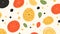 Abstract vegetables pattern. Hand drawn doodle vegetarian food. Vegetable kitchen illustration concept.