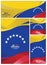 Abstract Venezuela Flag Background