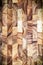 Abstract vertical background with amazing wood texture