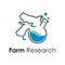 Abstract Veterinary Farm Animal Health Research Logo