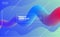 Abstract vibrant flowing fluid loop motion background design