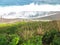 Abstract view of natural sea and beach curve lines over limestone cliff to the Indian ocean