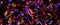 Abstract View from plasma fire hell. red wallpaper, the universe is filled with nebulae and galaxies. Panoramic shot