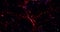 Abstract View from plasma fire hell. red wallpaper, the universe is filled with nebulae and galaxies. Panoramic shot