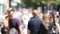 Abstract View Of Shoppers On Oxford Street In London UK