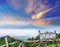 Abstract the viewpoint at the mountain in the Phu Pa por Fuji at Loei, Loei province, Thailand fuji mountain similar to Japan`s