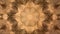 Abstract vintage motion symmetric kaleidoscope background in warm tones