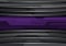 Abstract violet banner on dark gray metal futuristic style technology design modern background vector