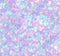 Abstract violet blue green and pink neon glitch overlapping hearts, seamless love design