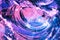 Abstract violet broken glass design background. Close up.