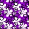 Abstract violet flower seamless Pattern.