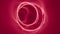 Abstract Viva Magenta PANTONE 18-1750 color of the year 2023 glowing luminous circle wormhole vortex tunnel