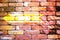 Abstract vivid brick wall