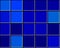 Abstract volumetric background, in the form of squares, with a spectacular blue color, with dark and light inserts