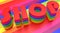 Abstract wallpaper background written shop 3d colorful in rainbow style