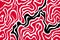 Abstract wallpaper with Bold curved lines and squiggles ornament. Wavy and swirled brush strokes on transparent