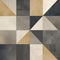 Abstract Wallpaper Ida Beige And Grey Cubist-inspired Industrial Angles