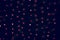 Abstract wallpaper unfocused pattern of purple illumination lights on midnight blue darkness