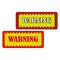 Abstract warning plate. Attention sign. Vector illustration. stock image.