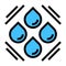 Abstract water drops symbol design