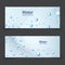 Abstract Water transparent drops banner.vector