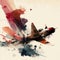 Abstract, watercolor, airplane, fighter aircraft, tanks, rockets, ufos, an aircraft carrier, tractors, excavators,
